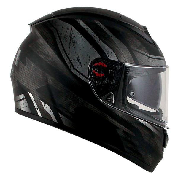 Imagem de Capacete LS2 Vector FF397 Evo Razor Preto/Cinza Fosco (Tri-composto)