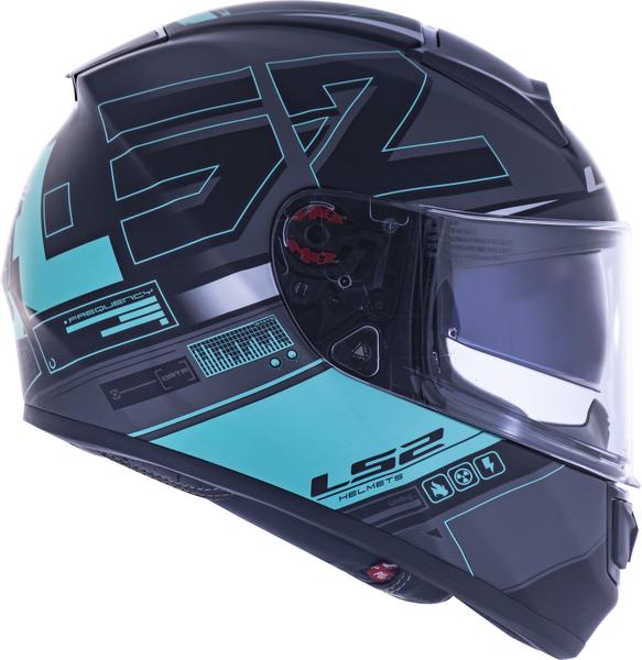 Imagem de Capacete Ls2 Vector FF397 Frequency Preto Azul Fosco