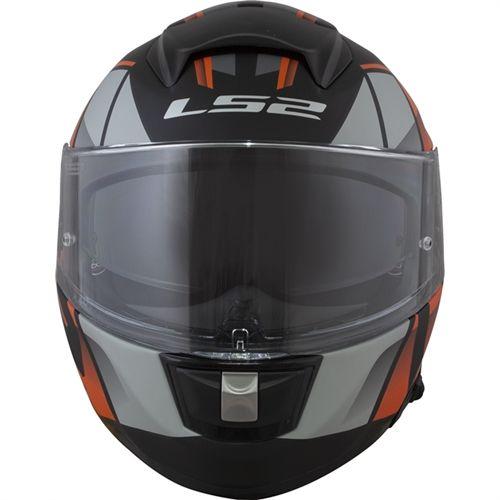 Imagem de Capacete ls2 vector ff397 - óculos interno - ft2 kripton matte blk/org/silve 58 masculino - feminino 