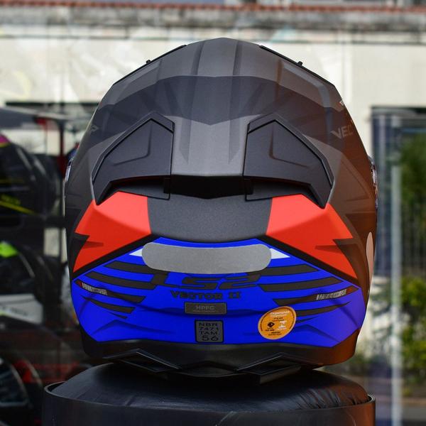 Imagem de Capacete Ls2 Vector II FF811 Absolute Azul Tricomposto Moto