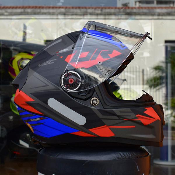 Imagem de Capacete Ls2 Vector II FF811 Absolute Azul Tricomposto Moto