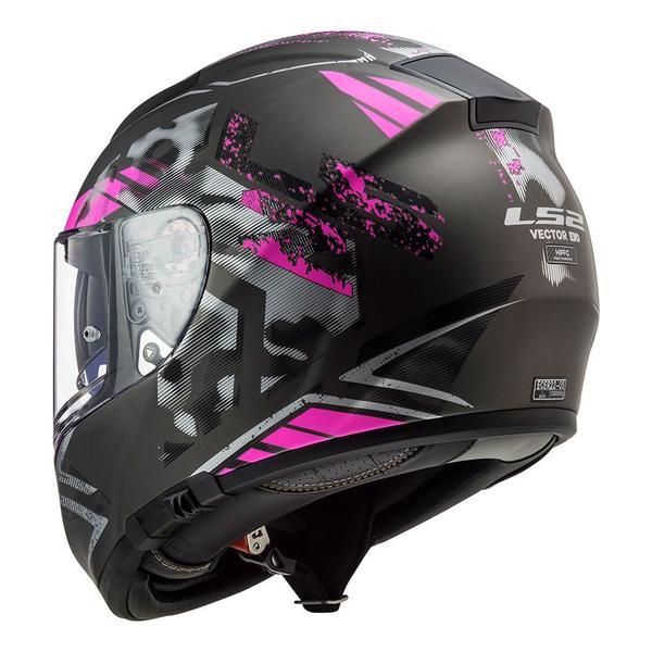 Imagem de Capacete ls2 vector stencil rosa