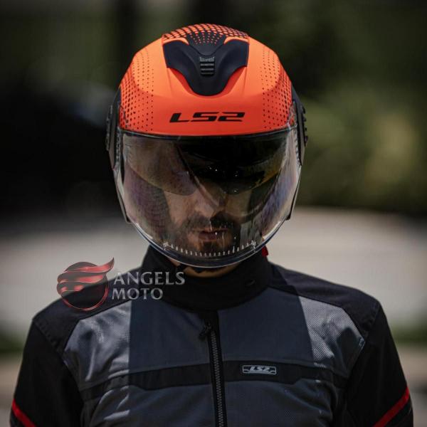 Imagem de Capacete LS2 Verso OF570 Spin Matte Fluo Orange Black