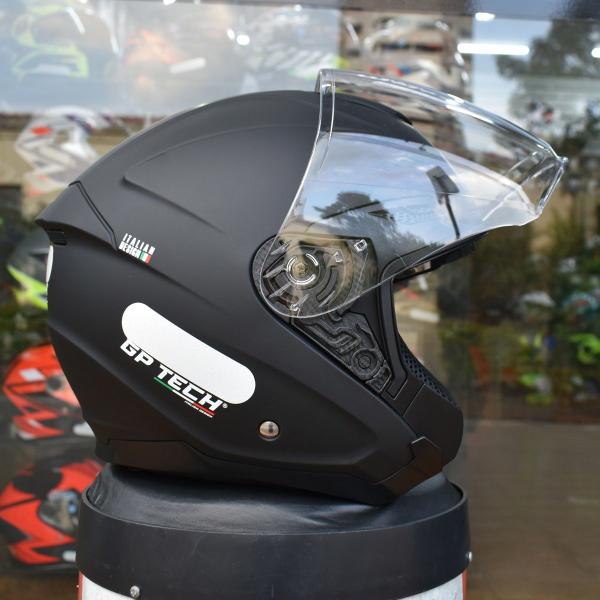 Imagem de Capacete Masculino Aberto Gp Tech OF669 Preto Moto Oculos