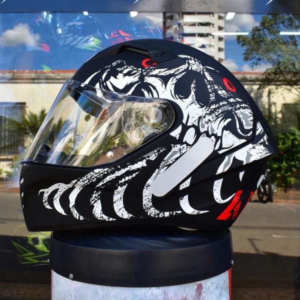 Imagem de Capacete Masculino Airoh Connor Myth Esportivo Moto Preto