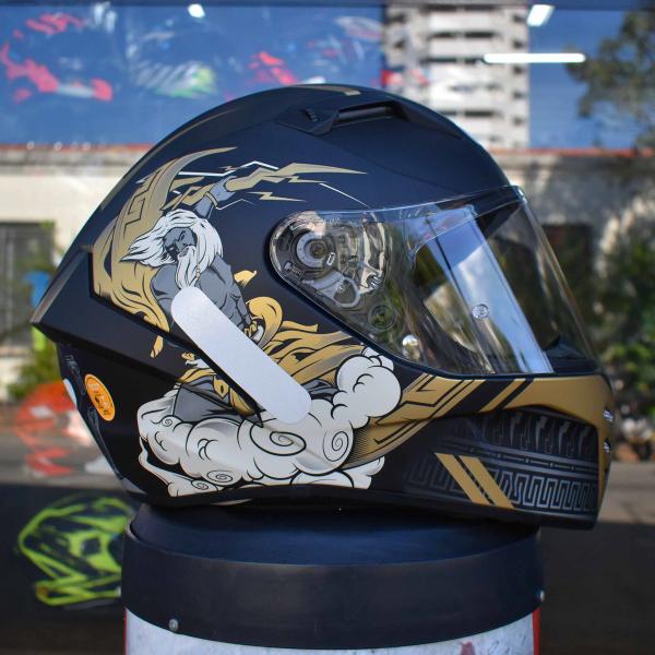 Imagem de Capacete Masculino Airoh Connor Zeus Esportivo Moto Preto