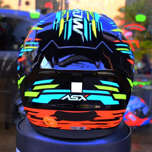 Imagem de Capacete Masculino Asx City Arrow Azul Esportivo Fechado