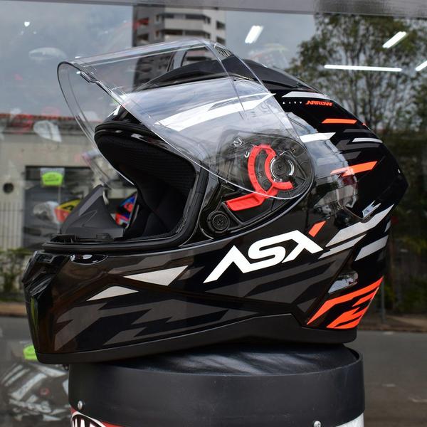 Imagem de Capacete Masculino Asx City Arrow Cinza Esportivo Fechado