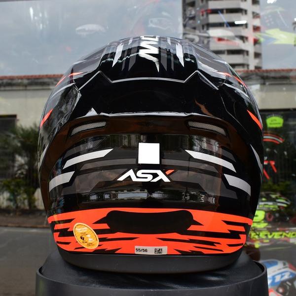 Imagem de Capacete Masculino Asx City Arrow Cinza Esportivo + Viseira