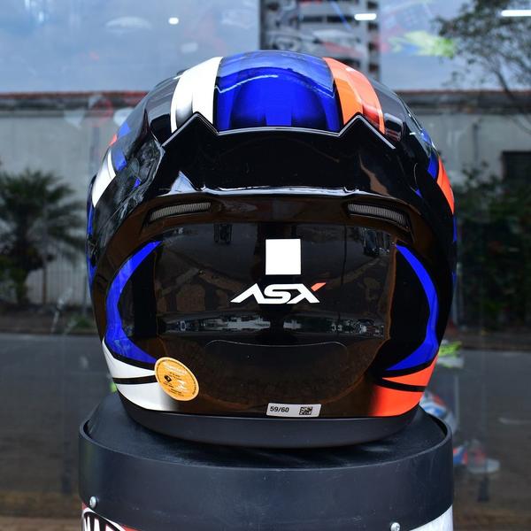 Imagem de Capacete Masculino Asx City Start Azul Esportivo Fechado