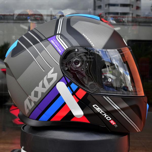 Imagem de Capacete Masculino Axxis Gecko SV Robocop Epic B1 Preto