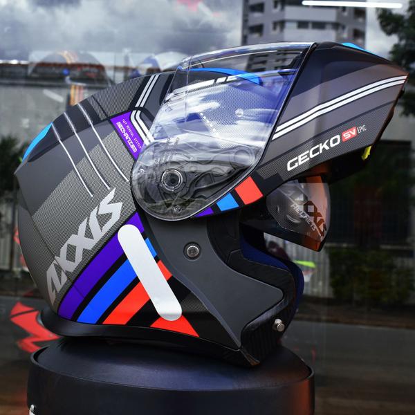 Imagem de Capacete Masculino Axxis Gecko SV Robocop Epic B1 Preto