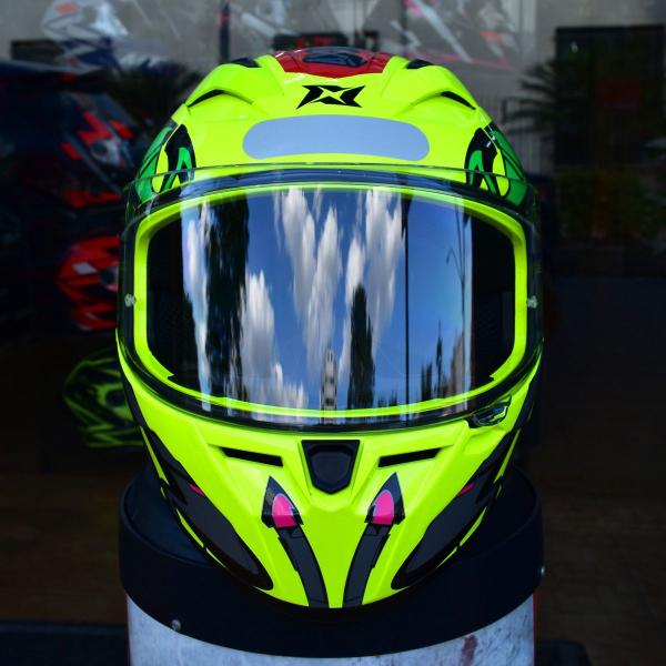 Imagem de Capacete Masculino Axxis Segment Arrows Amarelo Moto Fechado