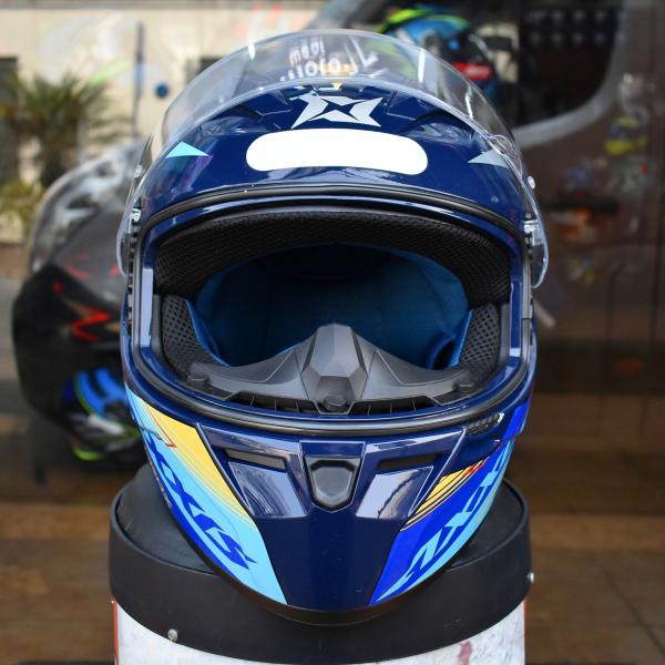 Imagem de Capacete Masculino Axxis Segment Crox Amarelo Moto Fechado