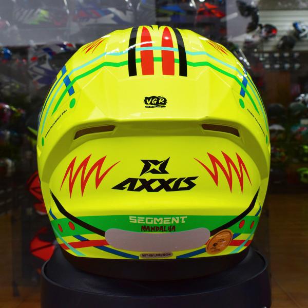 Imagem de Capacete Masculino Axxis Segment Mandala Amarelo Fluo Moto