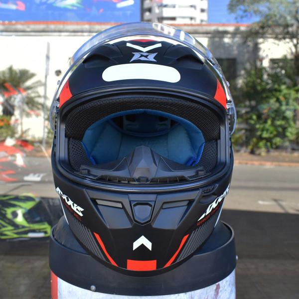 Imagem de Capacete Masculino Axxis Segment Selector Preto Moto Fechado