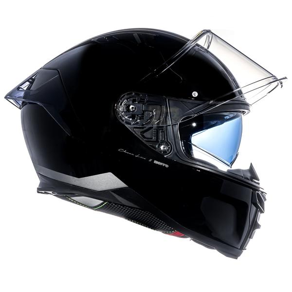 Imagem de Capacete Masculino Bieffe B-Fast Preto Brilho Esportivo Moto