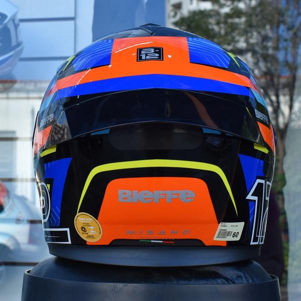 Imagem de Capacete Masculino Bieffe B12 Misano Laranja Esportivo Moto