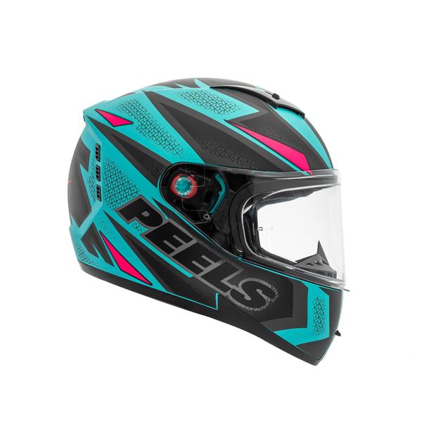 Imagem de Capacete Masculino e Feminino Peels Icon Fast Verde Água e Rosa