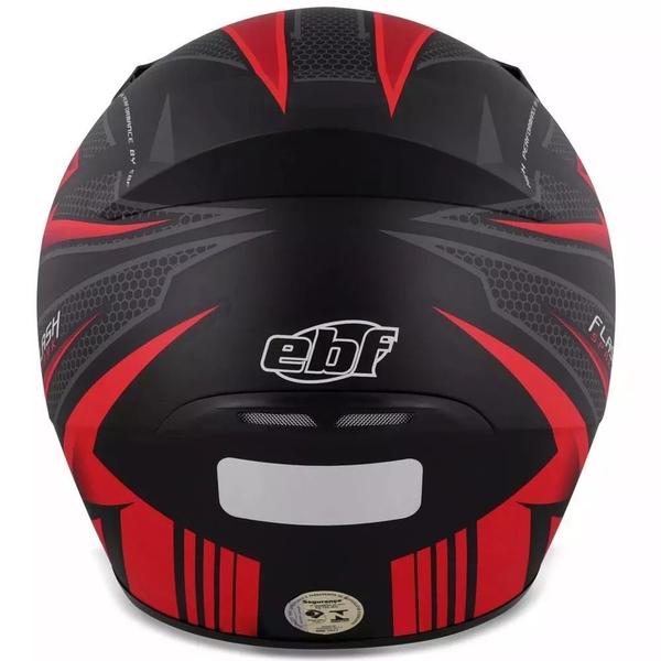 Imagem de Capacete Masculino Ebf Spark New Spark Flash Vermelho Fosco Moto