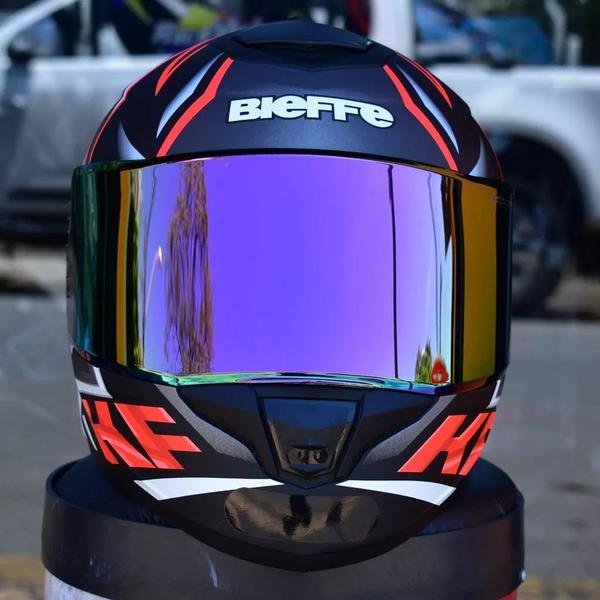 Imagem de Capacete Masculino Fechado Bieffe B12 Kf Preto Aerofolio