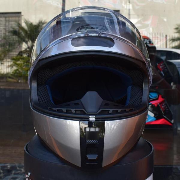 Imagem de Capacete Masculino Fechado Peels Icon Prata Moto Smart Trip