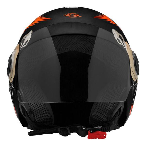 Imagem de Capacete Masculino Feminino Aberto De Moto Urbano Motoboy New Liberty 3 Coyote Preto Fosco Pro Tork