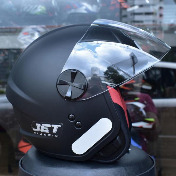 Imagem de Capacete Masculino Feminino Aberto Jet Fly Preto Fosco Moto