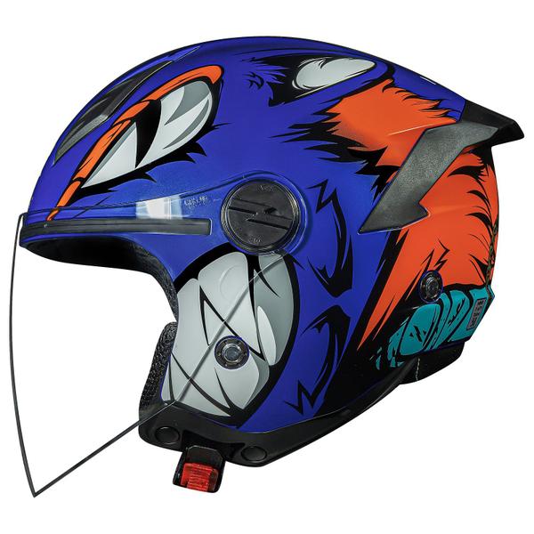 Imagem de Capacete Masculino Feminino Aberto Norisk Neo Hyena Azul