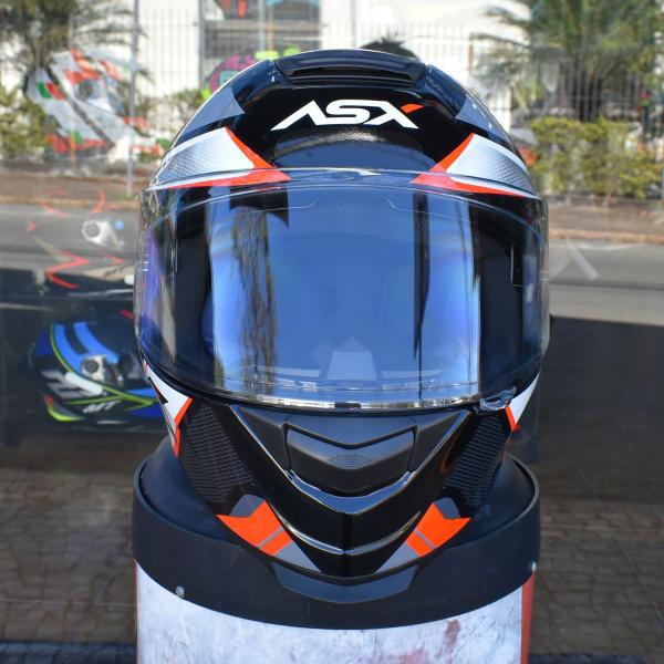 Imagem de Capacete Masculino Feminino Asx Eagle Sv Fast Vermelho Oculo