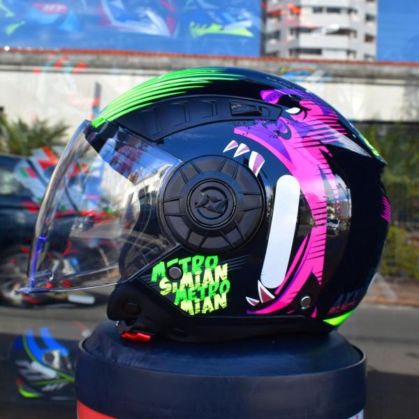 Imagem de Capacete Masculino Feminino Axxis Aberto Metro Simian Moto