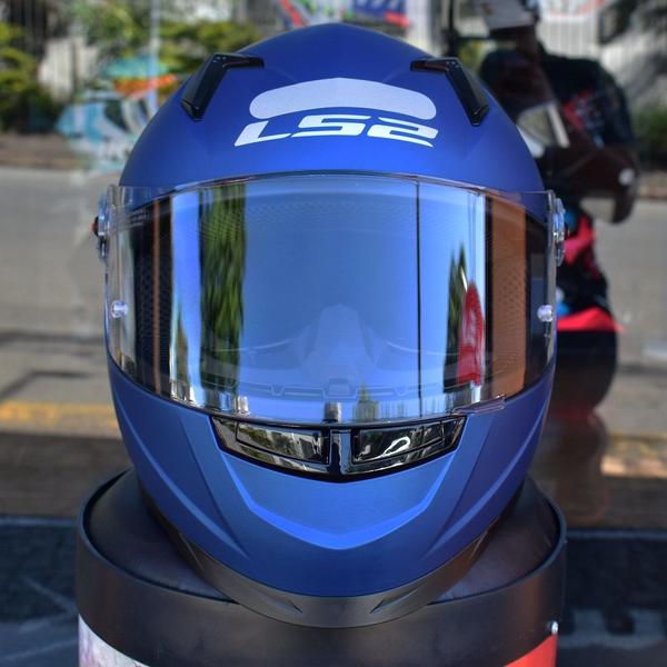 Imagem de Capacete Masculino Feminino Ls2 FF358 Azul Moto Esportivo