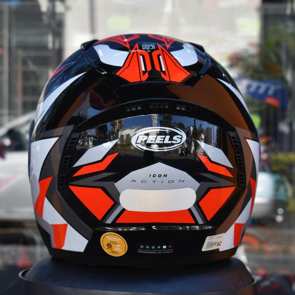 Imagem de Capacete Masculino Feminino Moto Peels Icon Action Preto