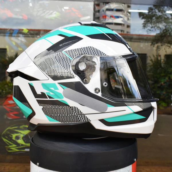 Imagem de Capacete Masculino LS2 FF808 Road Verde Bicomposto Moto