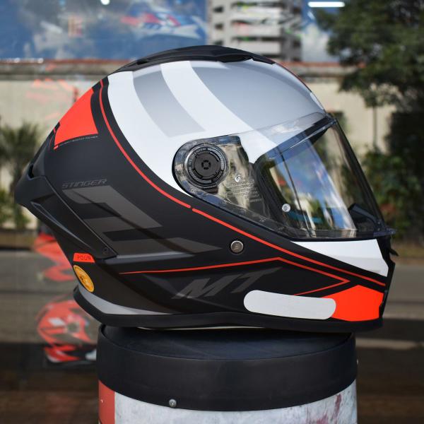 Imagem de Capacete Masculino MT Stinger 2 Poun B5 Esportivo Moto