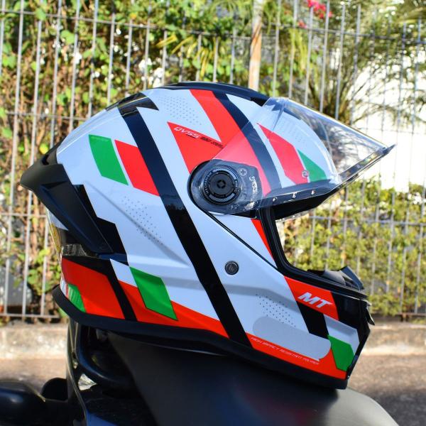 Imagem de Capacete Masculino MT Stinger 2 Register C6 Esportivo Moto