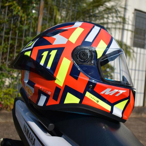 Imagem de Capacete Masculino MT Targo S Sergio Garcia Vermelho Moto