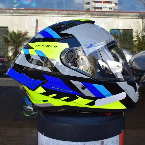 Imagem de Capacete Masculino MT Thunder 4 Ergo Amarelo Esportivo Moto