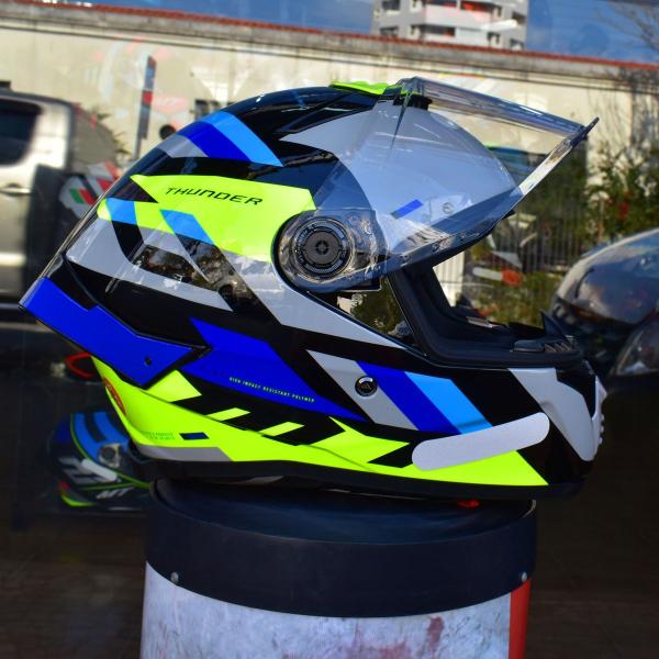 Imagem de Capacete Masculino MT Thunder 4 Ergo Amarelo Esportivo Moto