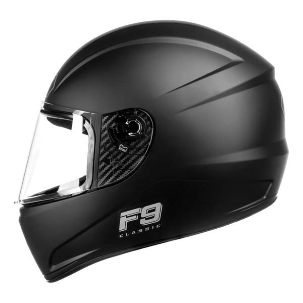 Imagem de Capacete Masculino Preto Fosco Fly F9 Classic Esportivo