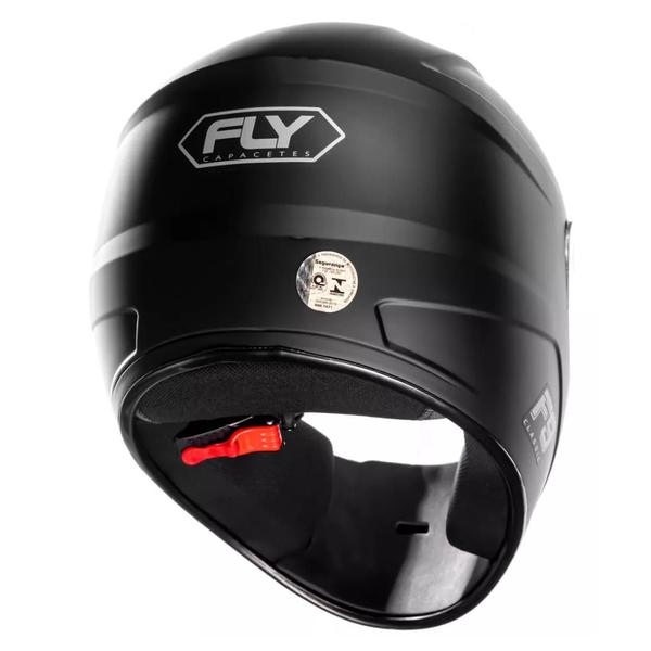 Imagem de Capacete Masculino Preto Fosco Fly F9 Classic Esportivo