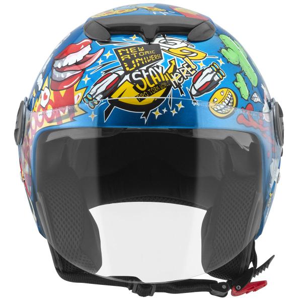 Imagem de Capacete Moto Aberto Masculino Feminino Pro Tork New Atomic Universe Resistente e Confortável