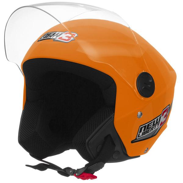 Imagem de Capacete Moto Aberto New 3 Masculino Feminino Urbano Passeio Seguro Confortável 56 58 60 Pro Tork