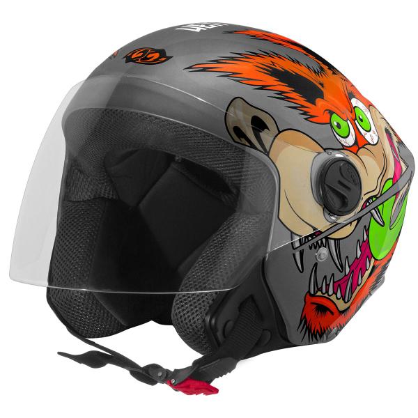 Imagem de Capacete Moto Aberto New Liberty 3 Coyote Personalizado Desenho Feminino e Masculino Lançamento