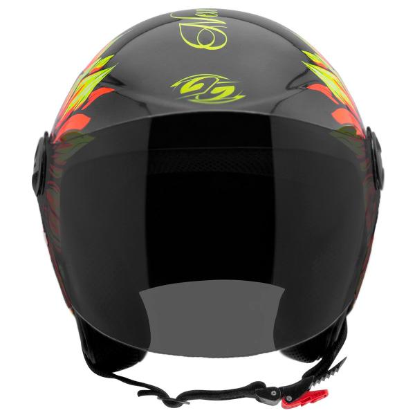 Imagem de Capacete Moto Aberto New Liberty 3 Sunflower Brilhante Pro Tork Amarelo/Laranja Tamanho 56 Viseira Fumê