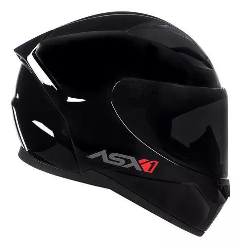 Imagem de Capacete moto asx city solid start masc e feminino + viseira