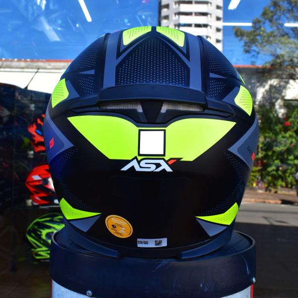 Imagem de Capacete Moto Asx Eagle Fast Amarelo Esportivo +Viseira Fume