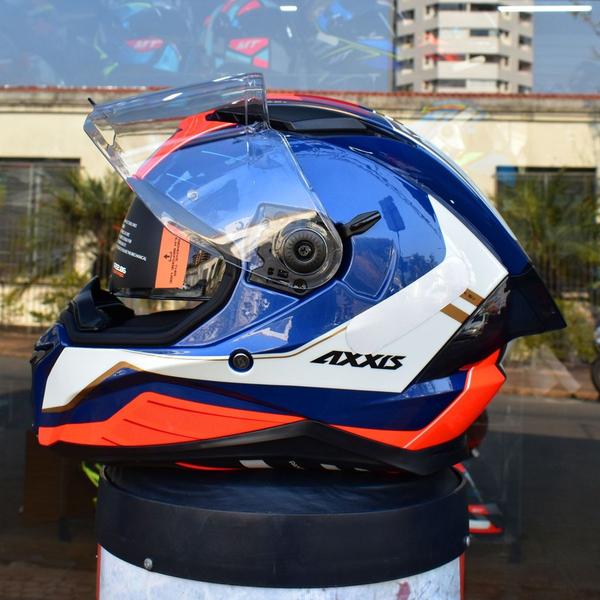 Imagem de Capacete Moto Axxis Panther Prestige Vermelho Oculos Spoiler