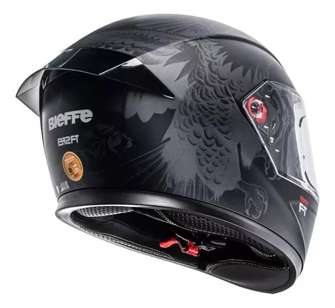 Imagem de Capacete Moto Bieffe B12 Ft Felipe Titto C/ Spoiler Preto