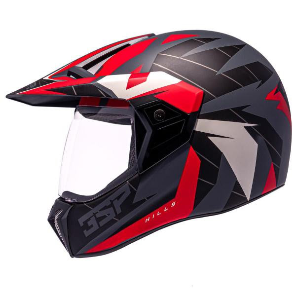 Imagem de Capacete Moto Cross da Bieffe 3 Sport Hills Feminino e Masculino 